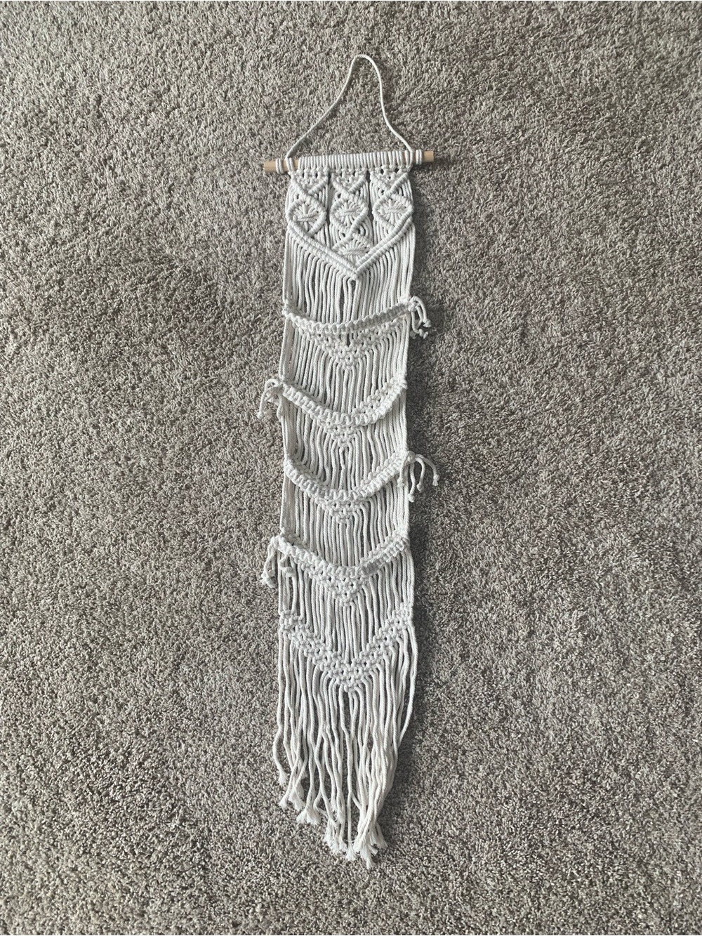 Macrame Wall Hanging hat organizer - Boho Home Decor